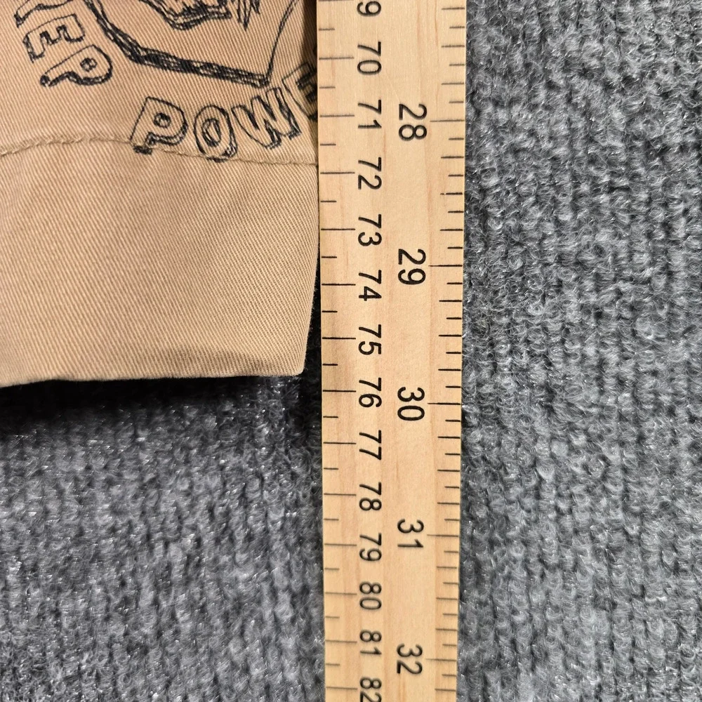 Polo Ralph Lauren Pants Mens 36x30 Khaki Collegiate All Over Print Stretch Chino